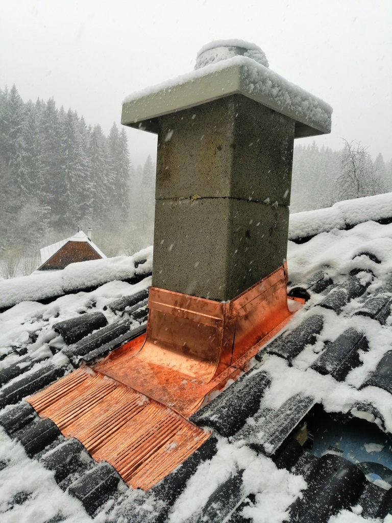 Lemovanie komína OKS A1 CU