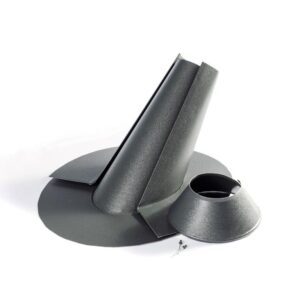 Oplechovanie kruhového prestupu dvojdielne do falcovanej strešnej krytiny, Al RAL 7016 MAT, kruhová podstava